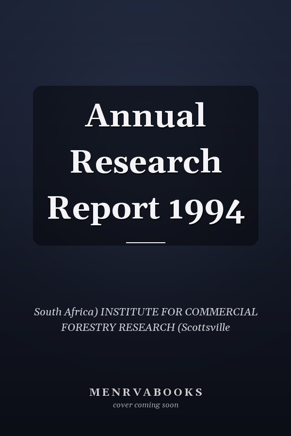 Annual Research Report 1994