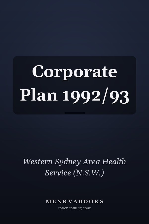 Corporate Plan 1992/93