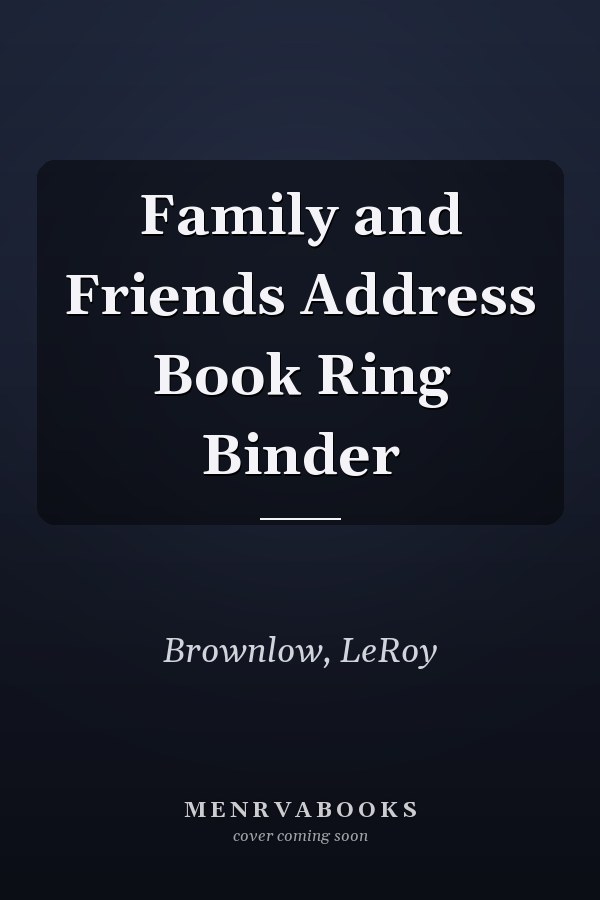 Family and Friends Address Book Ring Binder