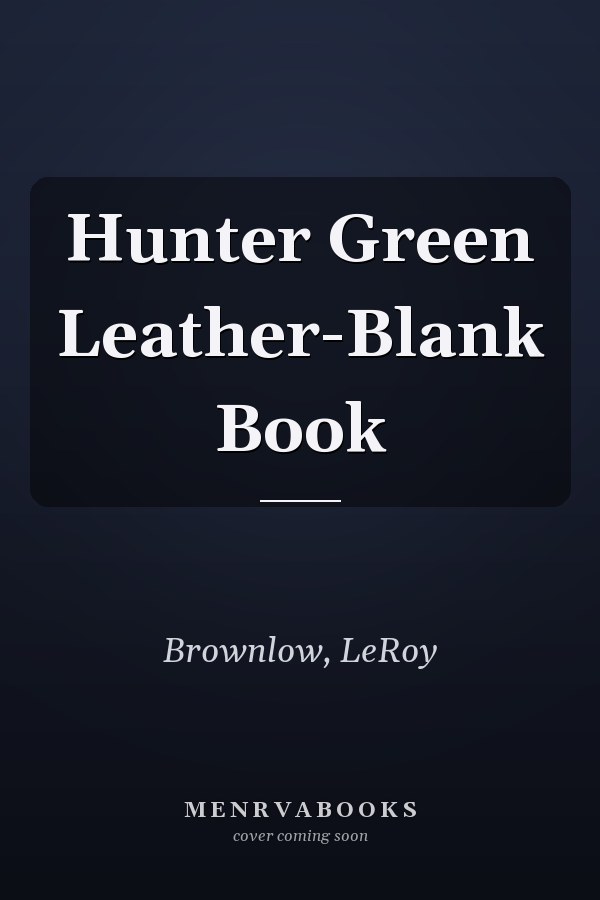 Hunter Green Leather-Blank Book