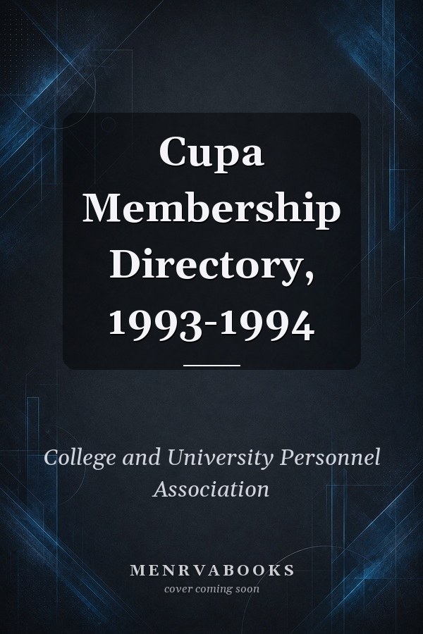 Cupa Membership Directory, 1993-1994