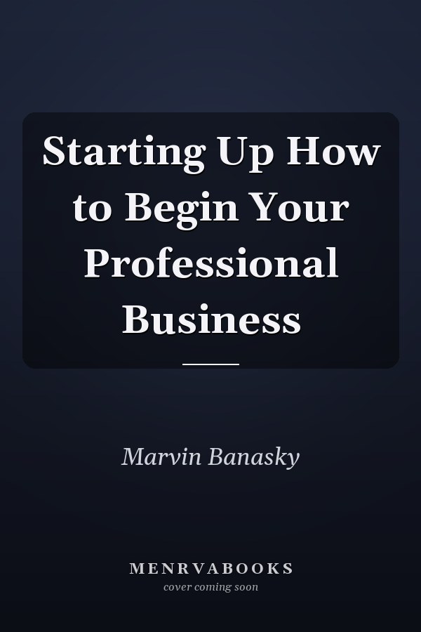 Starting Up How to Begin Your Professional Business