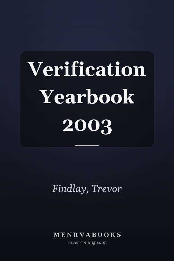 Verification Yearbook 2003