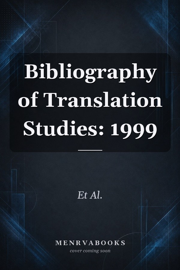 Bibliography of Translation Studies: 1999