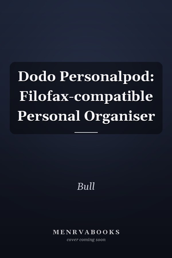 Dodo Personalpod: Filofax-compatible Personal Organiser