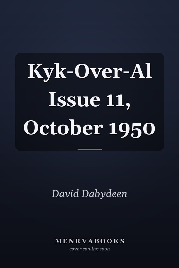 Kyk-Over-Al Issue 11, October 1950