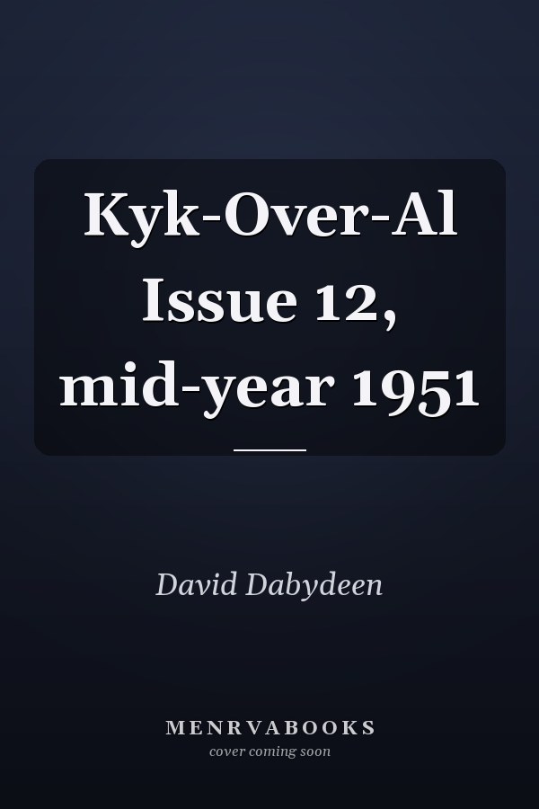 Kyk-Over-Al Issue 12, mid-year 1951