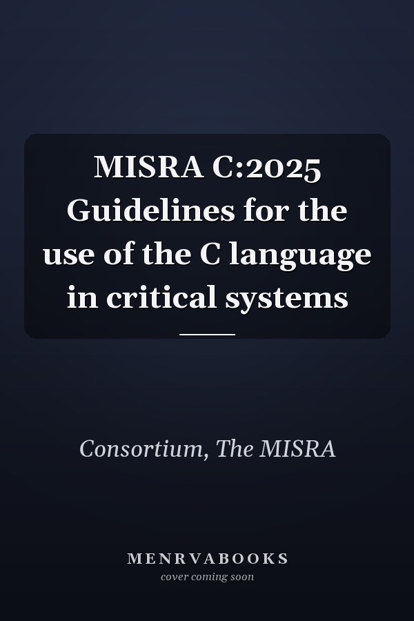 MISRA C:2025 Guidelines for the use of the C language in critical systems