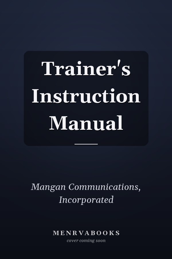 Trainer's Instruction Manual