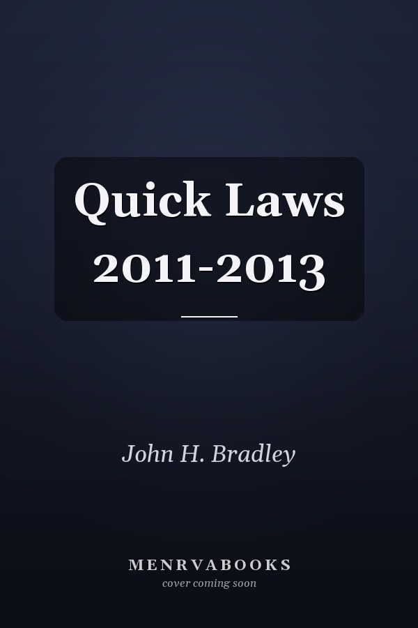 Quick Laws 2011-2013