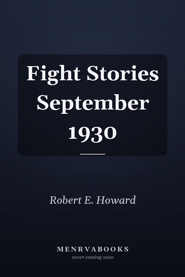 Fight Stories September 1930