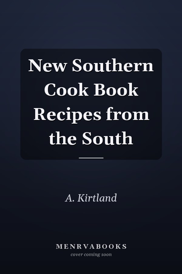 New Southern Cook Book Recipes from the South
