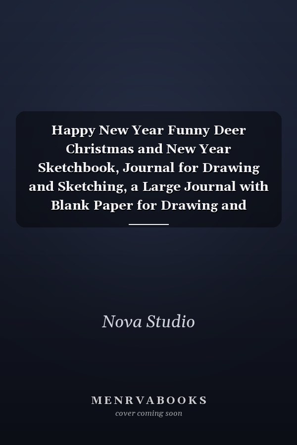 Happy New Year Funny Deer Christmas and New Year Sketchbook, Journal for Drawing and Sketching, a Large Journal with Blank Paper for Drawing and Sketching: Extra-Large (8. 5 X 11) Inches, 110 Pages, White Paper, Sketch, Doodle and Draw