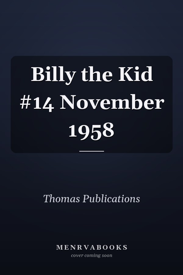 Billy the Kid #14 November 1958