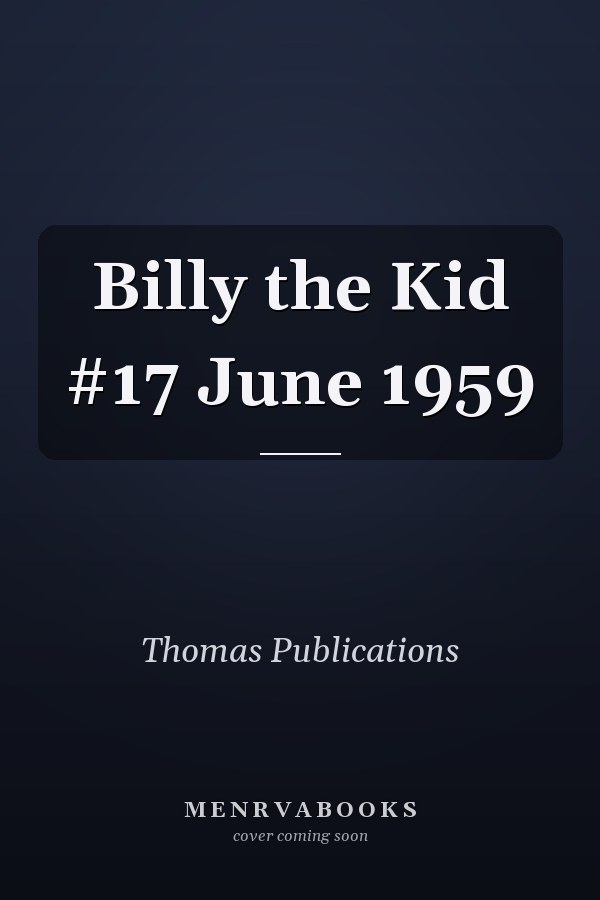 Billy the Kid #17 June 1959