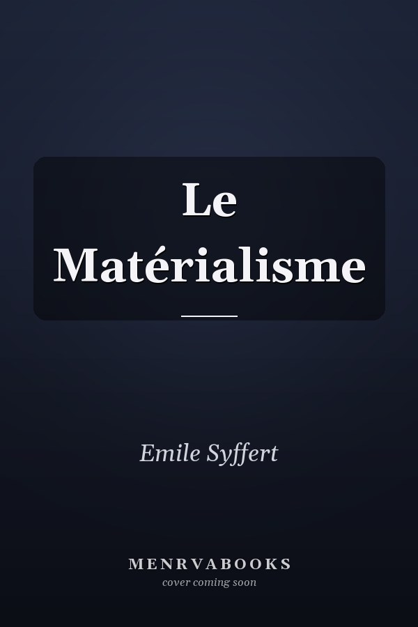 Le Matérialisme