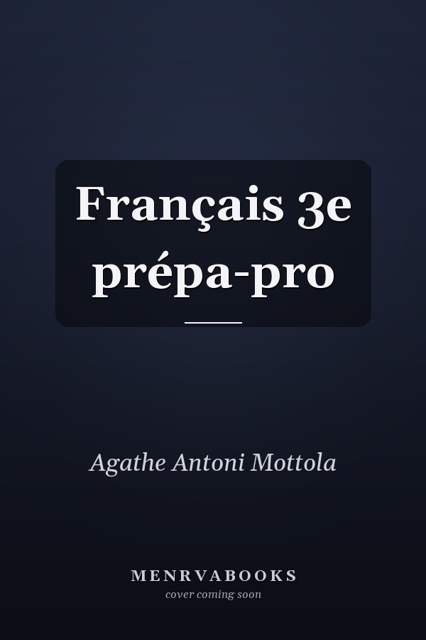 Français 3e prépa-pro