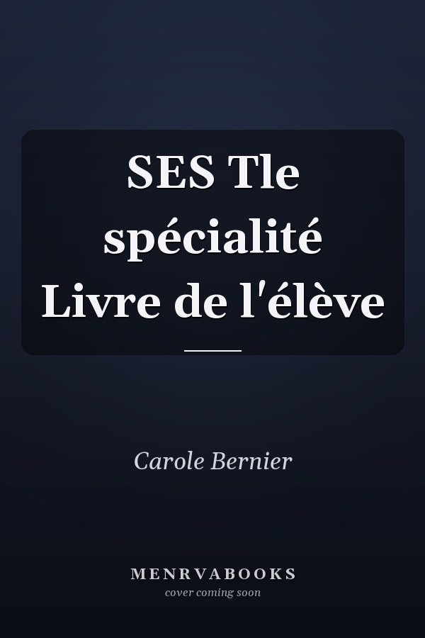 SES Tle spécialité Livre de l'élève