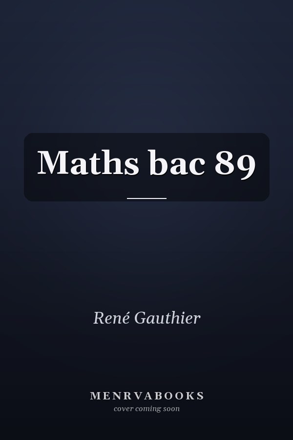 Maths bac 89