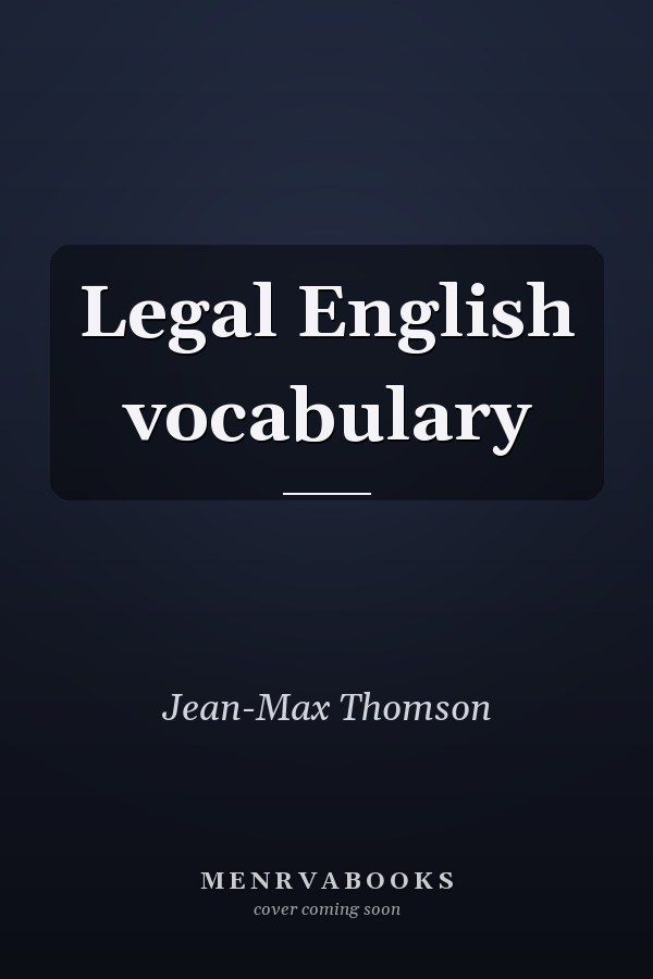 Legal English vocabulary