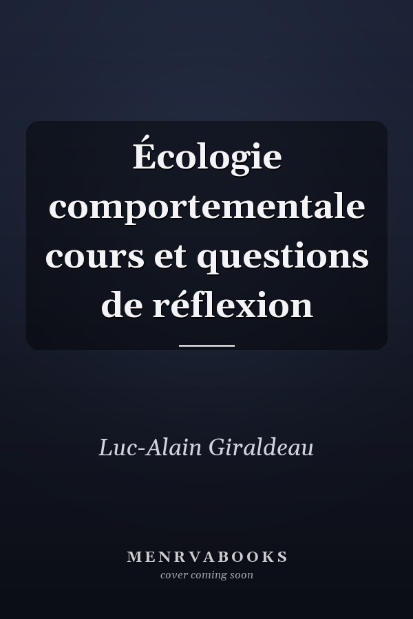Écologie comportementale cours et questions de réflexion