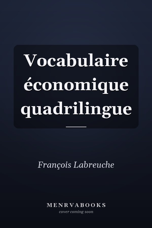 Vocabulaire économique quadrilingue
