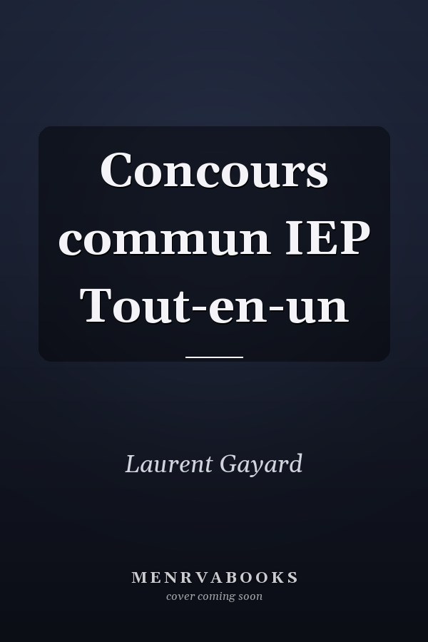 Concours commun IEP Tout-en-un