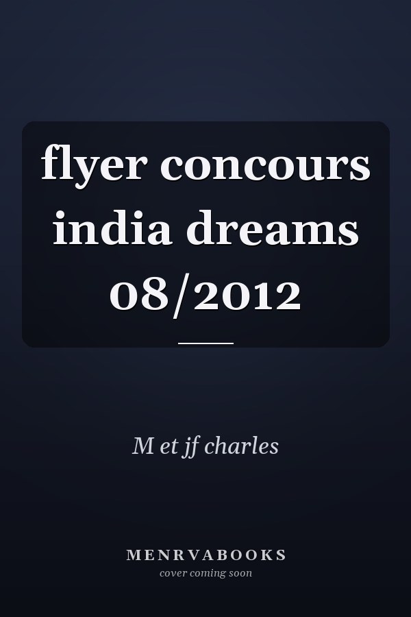 flyer concours india dreams 08/2012