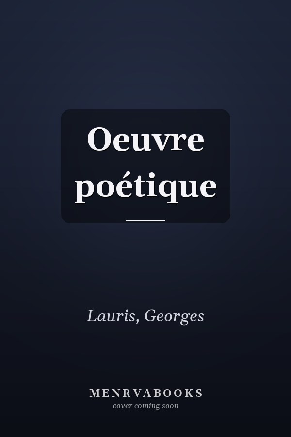 Oeuvre poétique