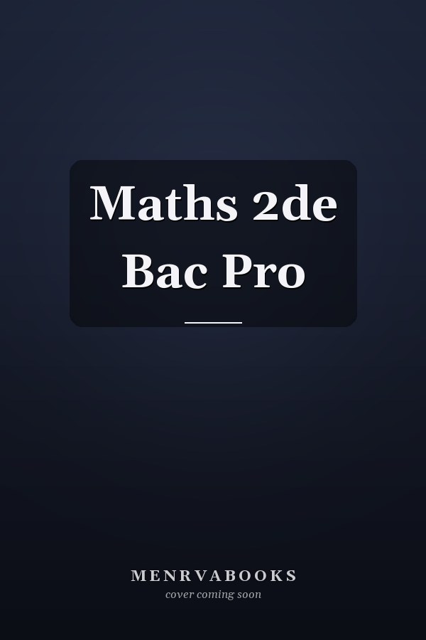 Maths 2de Bac Pro