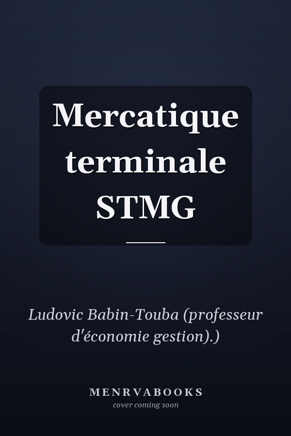 Mercatique terminale STMG