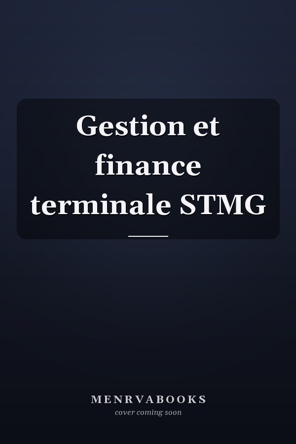 Gestion et finance terminale STMG