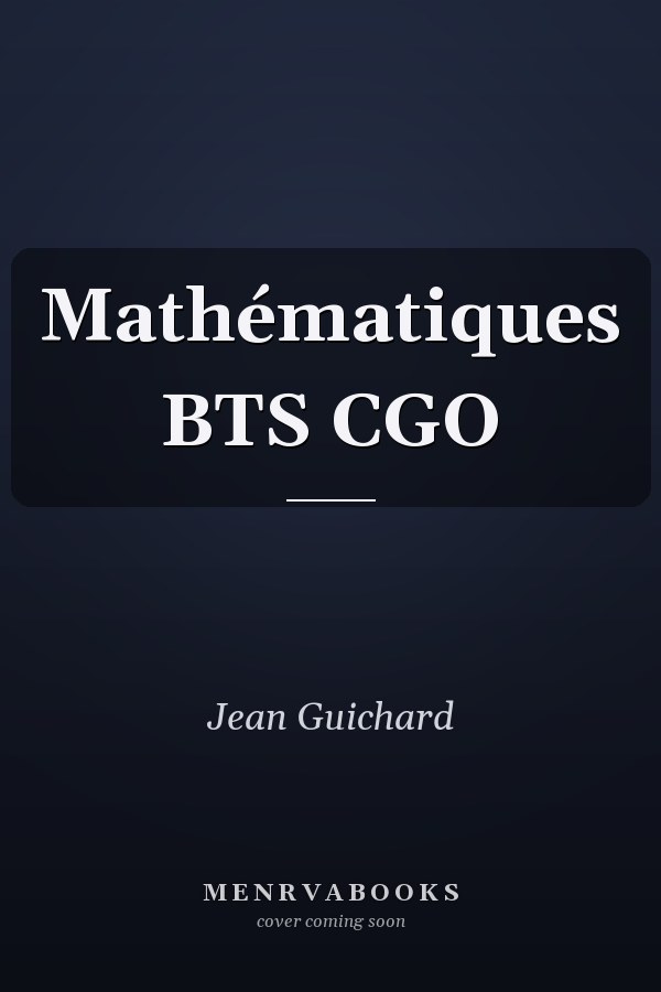 Mathématiques BTS CGO