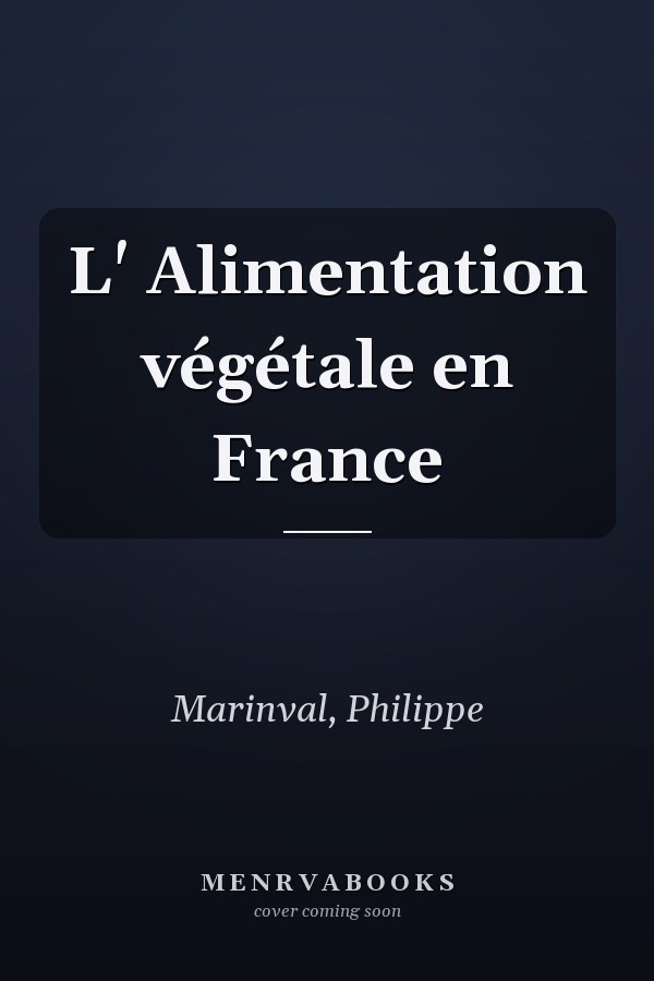 L' Alimentation végétale en France