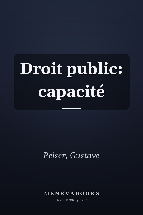 Droit public: capacité