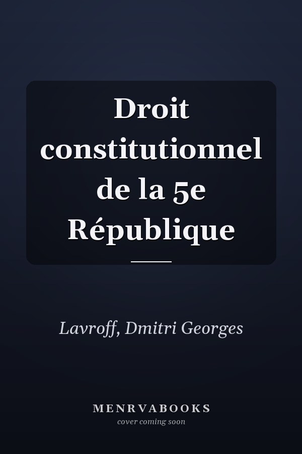 Droit constitutionnel de la 5e République