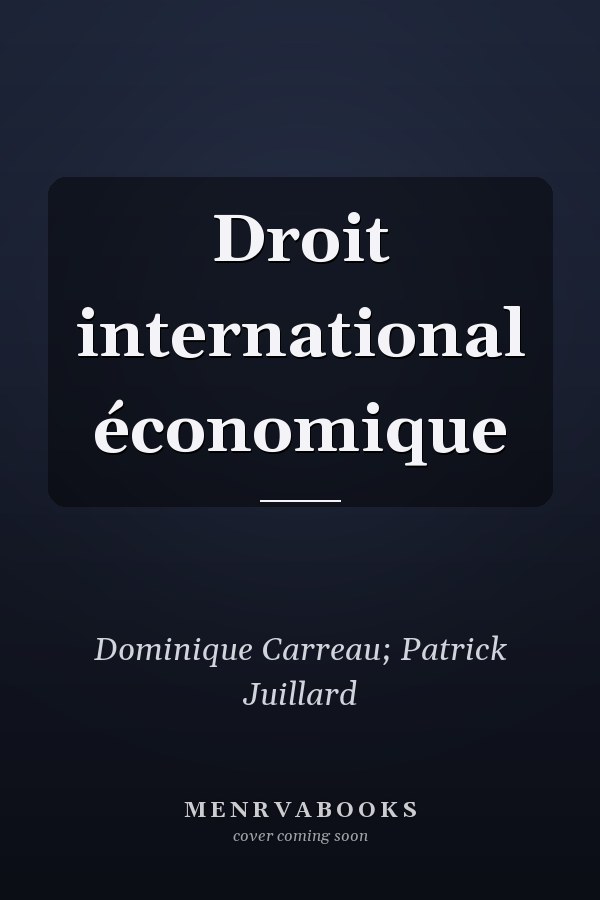 Droit international économique
