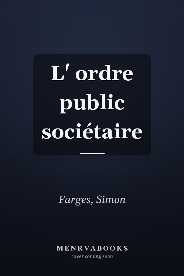 L' ordre public sociétaire