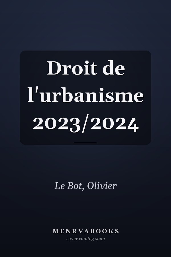 Droit de l'urbanisme 2023/2024