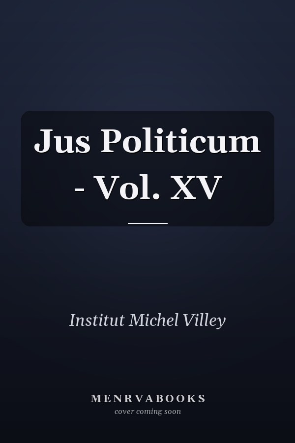 Jus Politicum - Vol. XV