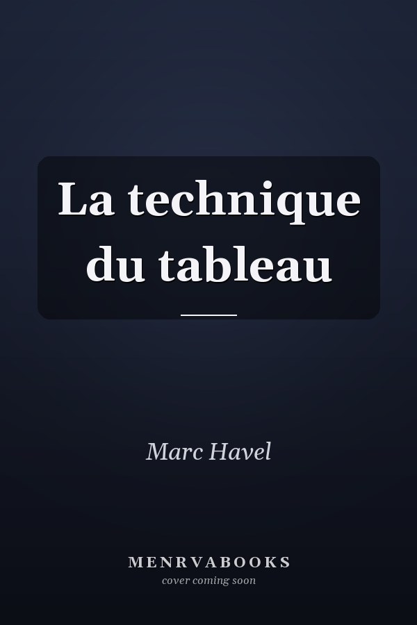 La technique du tableau