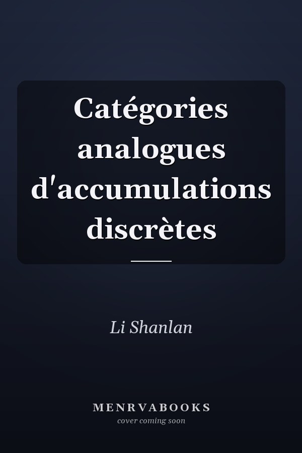 Catégories analogues d'accumulations discrètes