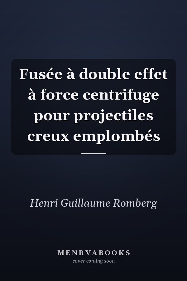 Fusée à double effet à force centrifuge pour projectiles creux emplombés