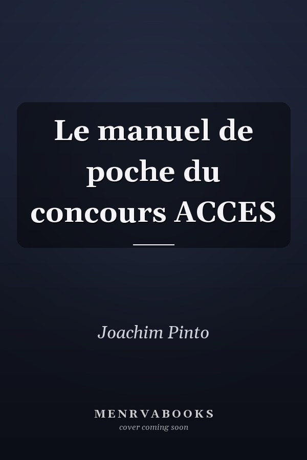 Le manuel de poche du concours ACCES