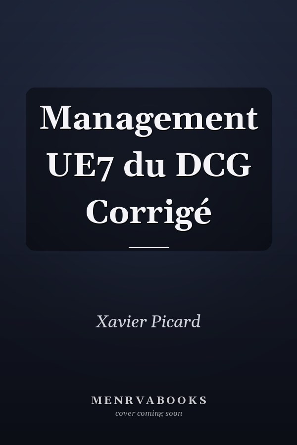 Management UE7 du DCG Corrigé
