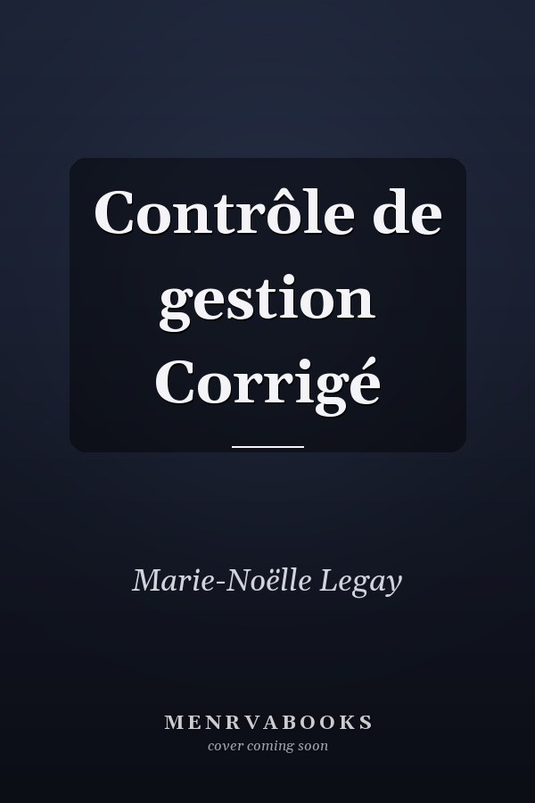 Contrôle de gestion Corrigé