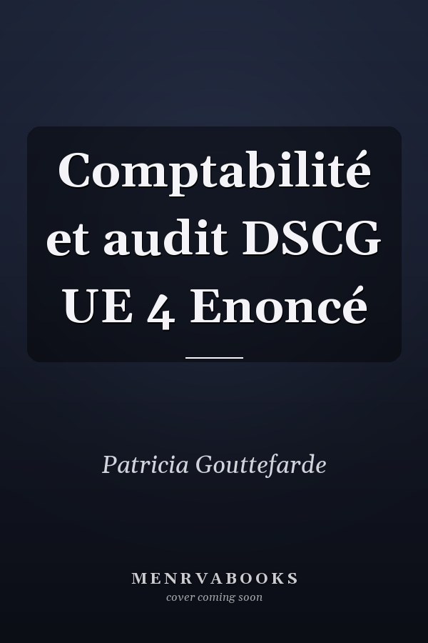Comptabilité et audit DSCG UE 4 Enoncé