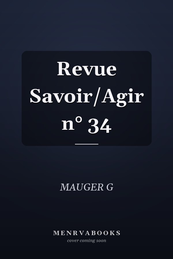 Revue Savoir/Agir n° 34