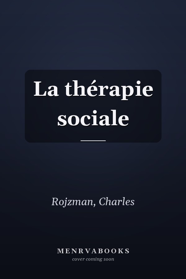 La thérapie sociale