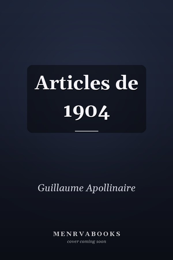 Articles de 1904